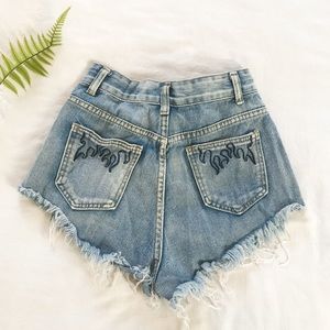 Flame Denim Shorts 🌿 NWOT